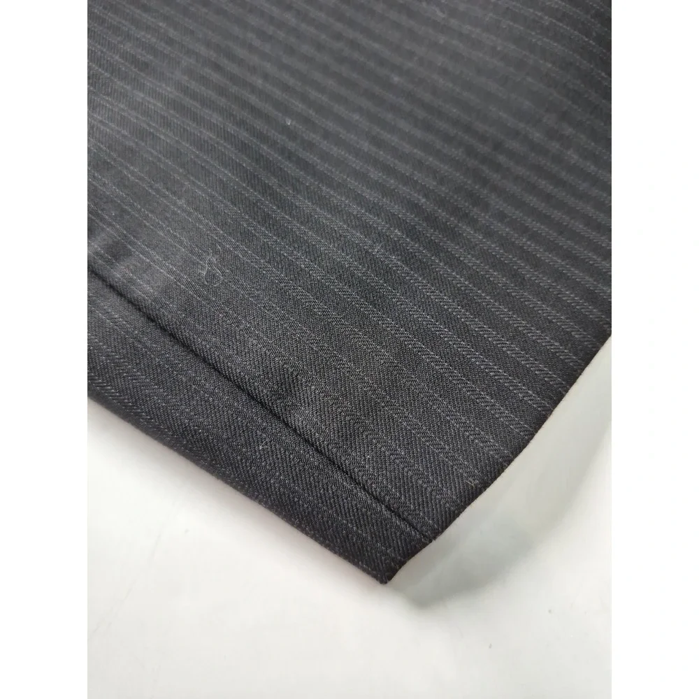 Jos A Bank Joseph Mens Slim Fit Wool Sports Coat 40R Black Striped 2 Button P502